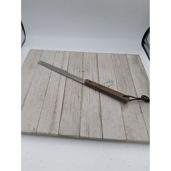 Utility All Purpose Carving Slicing Knife Serrated 2 Prongs 7" Blade Japan 12" - Picture 4 of 7